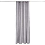 Rideau polycoton 140x240cm imprim&eacute; g&eacute;om&eacute;trique gris