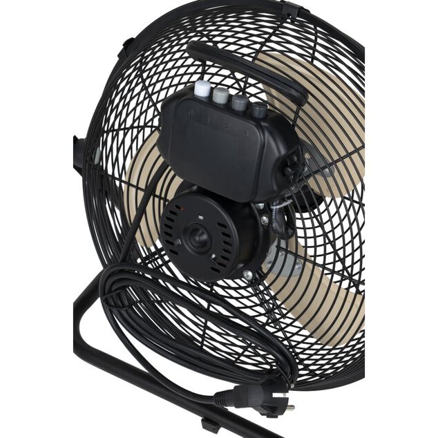 Ventilateur brasseur d'air 3 vitesses 3 lames aspect bois &Oslash;30xH37,5cm 40W