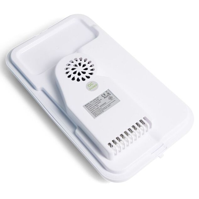 Glacière électrique 24L bleu et blanc - 34x29xH34cm