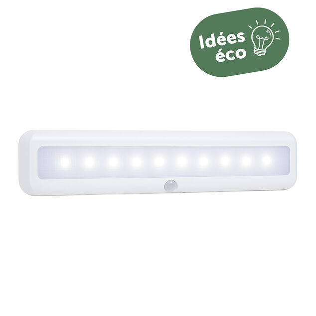 Lampe LED rechargeable avec d&eacute;tecteur de mouvements 10 LED