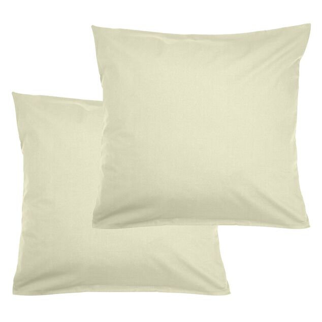 Taie d'oreiller 50x70cm coton uni x2 (6 modèles)