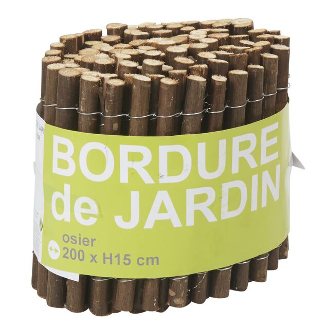 Bordure en osier marron
