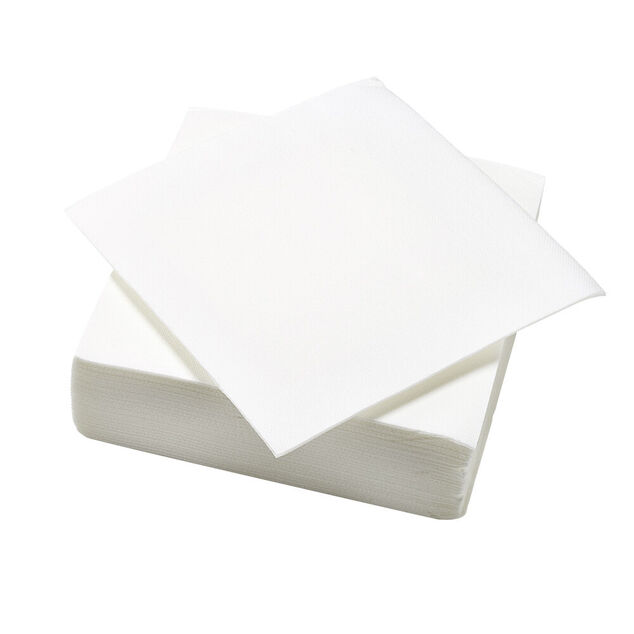 Serviette en papier Tex Touch 2 plis uni blanc x50
