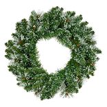 Couronne de Noël sapin floquée neige