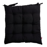 Coussin de chaise 40x40cm à nouettes noir