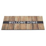 Paillasson grattant antidérapant Welcome Home effet bois 75x45 cm