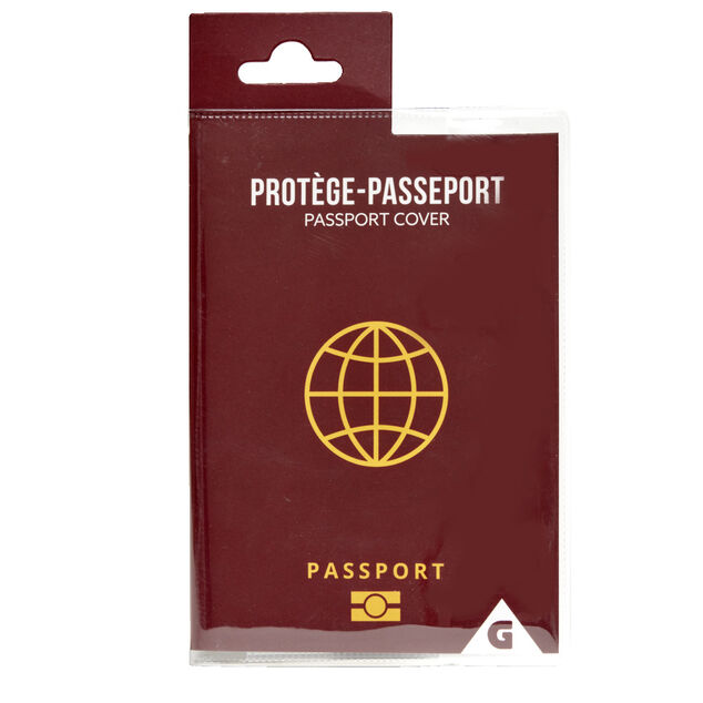 Protège passeport transparent