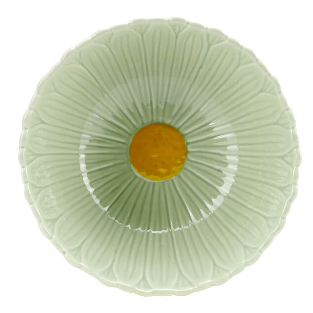 Coupelle bol en dolomite forme fleur Ø13xH6cm (3 modèles)