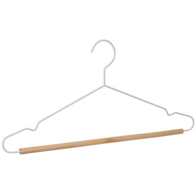 Cintre en bois blanc x3