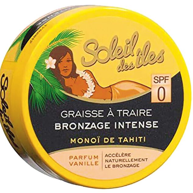 Graisse &agrave; traire bronzage intense Mono&iuml; de Tahiti senteur vanille SPF0