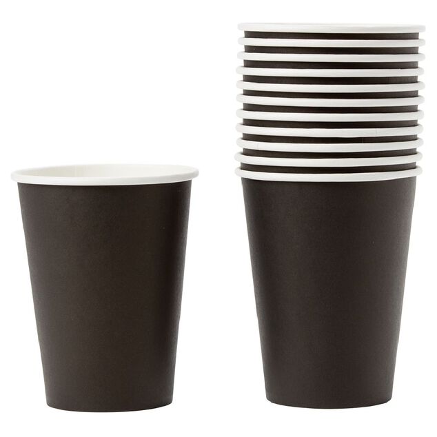 Gobelet en carton noir 36 cl x12