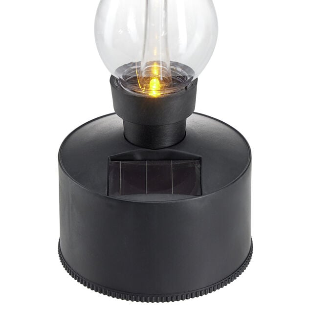 Lampe &agrave; p&eacute;trole solaire &agrave; LED blanc chaud 10x10xH21cm