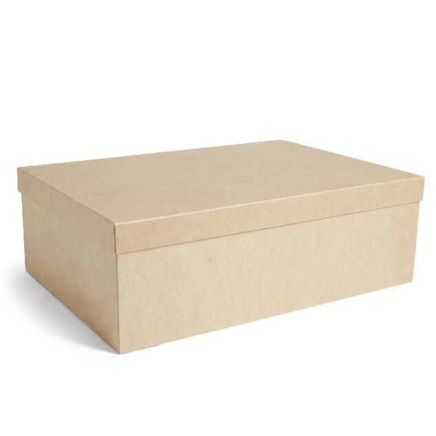 Boîte papier beige 40x26,5x13cm