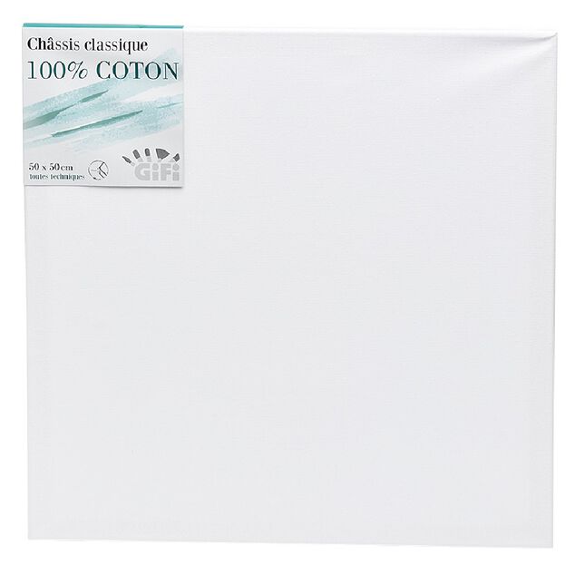 Ch&acirc;ssis blanc 50x50cm