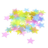 Lot de 100 étoiles phosphorescentes adhésives multicolores