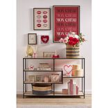 &Eacute;tag&egrave;re en bois 5 niveaux Luffi effet stratifi&eacute; 116x30xH76cm