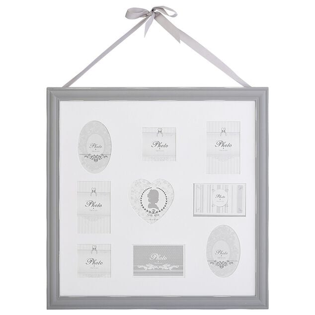 P&ecirc;le m&ecirc;le en bois gris shabby chic 58x58cm 9 vues