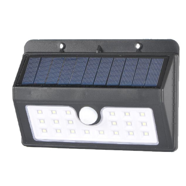 Lampe solaire ext&eacute;rieur 20 LED &agrave; d&eacute;tecteur de mouvement