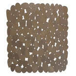 Tapis antidérapant pour fond d'évier Homclean design galet gris