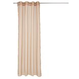 Voilage à oeillets orange uni 100% polyester 140x240cm