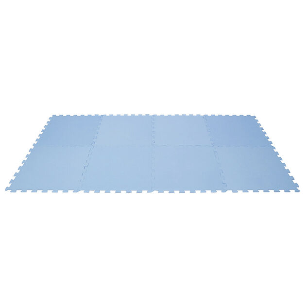 Dalle de protection piscine et spa mousse bleu 50x50cm x8