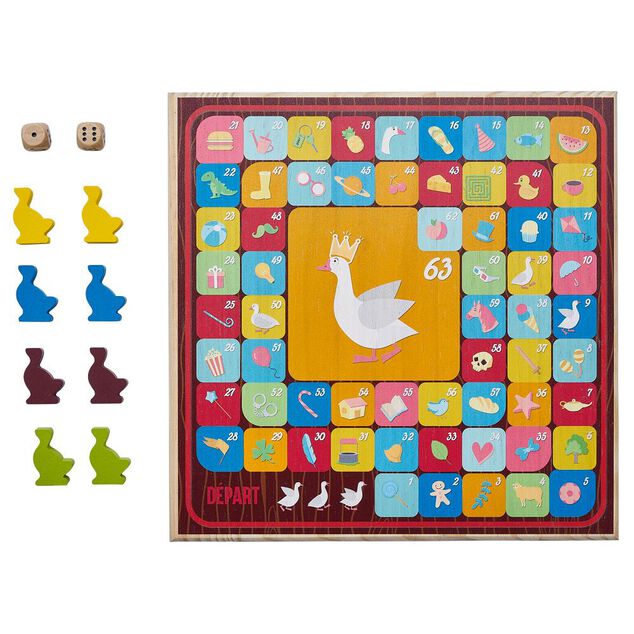 Jeu de l'oie pliable en bois