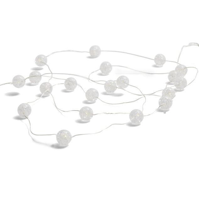 Guirlande lumineuse 20 LED blanc chaud 2,2m