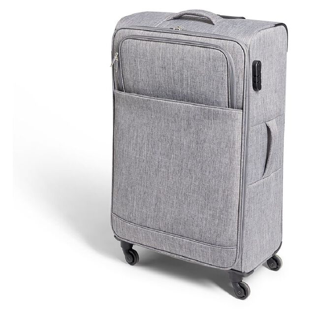 Valise souple 73L polyester gris