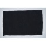Tapis de salle de bain chenille noir 80x50cm