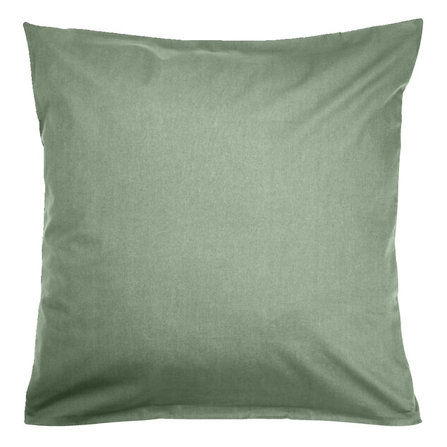 Taie d'oreiller 50x70cm 100% coton finition droite vert