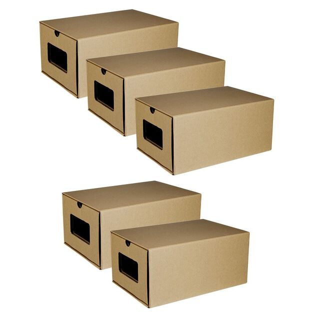 Bo&icirc;te de rangement en carton x5