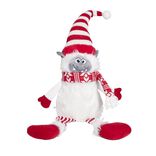 Personnage à poser yéti jambes pendantes H59cm - 2 modèles