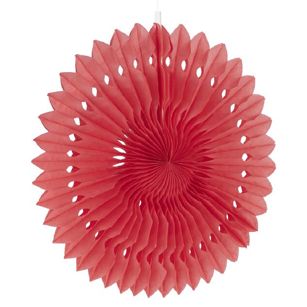 Rosace rose à suspendre