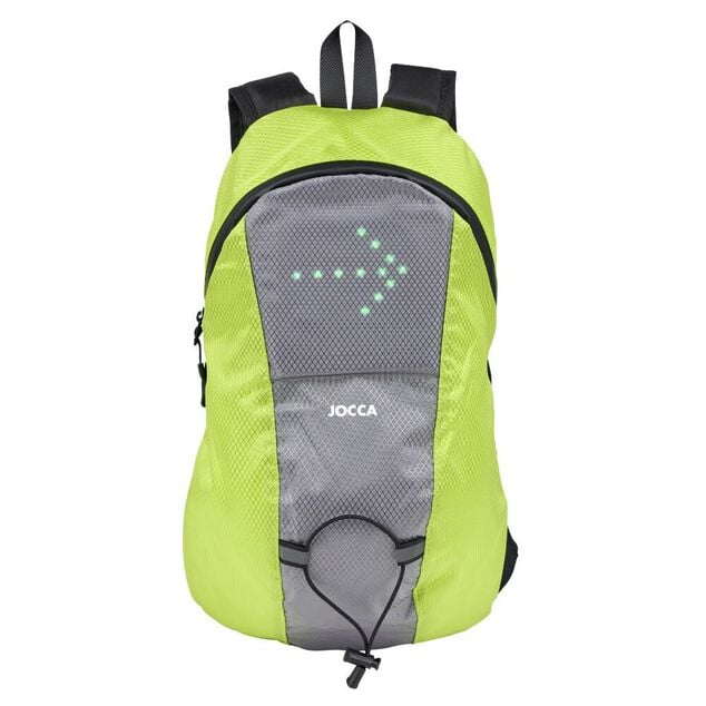 Sac &agrave; dos signal&eacute;tique LED vert et gris