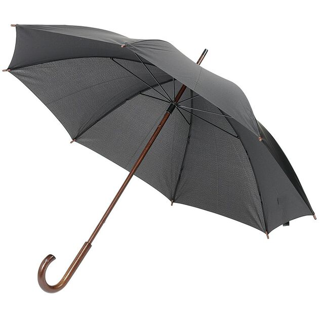 Parapluie canne gris fonc&eacute;