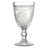 Verre &agrave; pied motif baroque 310ml H17cm