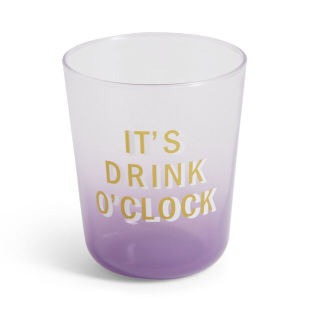 Verre color&eacute; avec message 315ml