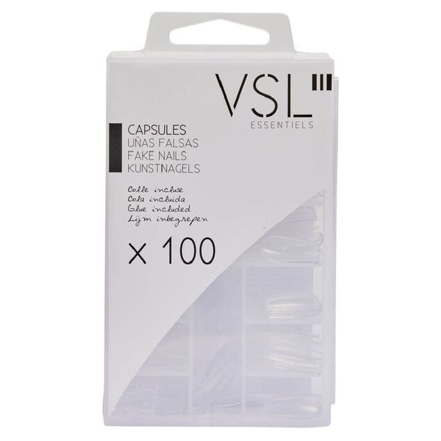 Capsule faux ongles transparent x100