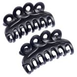 Pince noir mat L9cm x2