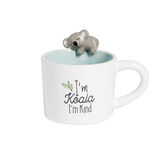 Mug koala dolomite blanc et bleu &Oslash;10,5xH10,5cm