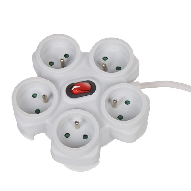 Bloc multiprise &eacute;toile 5 prises