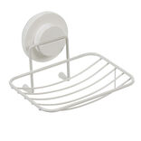 Porte savon blanc à ventouse blanc