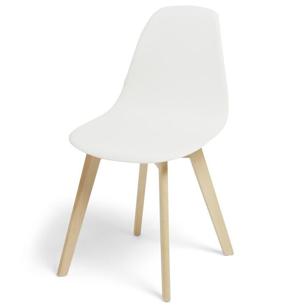 Housse de chaise 45x40xH45cm Lot de 2 (2 mod&egrave;les gris ou blanc)