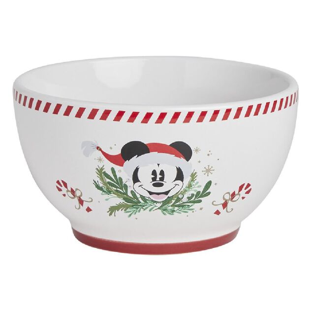 Bol Disney Mickey gr&egrave;s blanc et rouge &Oslash;14cm