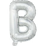 Ballon forme lettre B aluminium (2 modèles doré ou argenté)