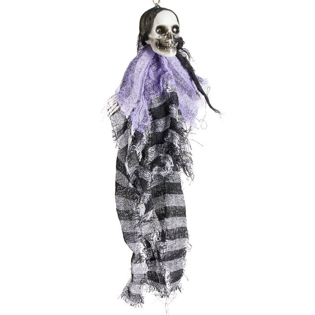 Squelette &agrave; suspendre Halloween goule 29xH46cm