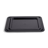 Lot de 3 plaques à four métal noir 38/43/48x29cm