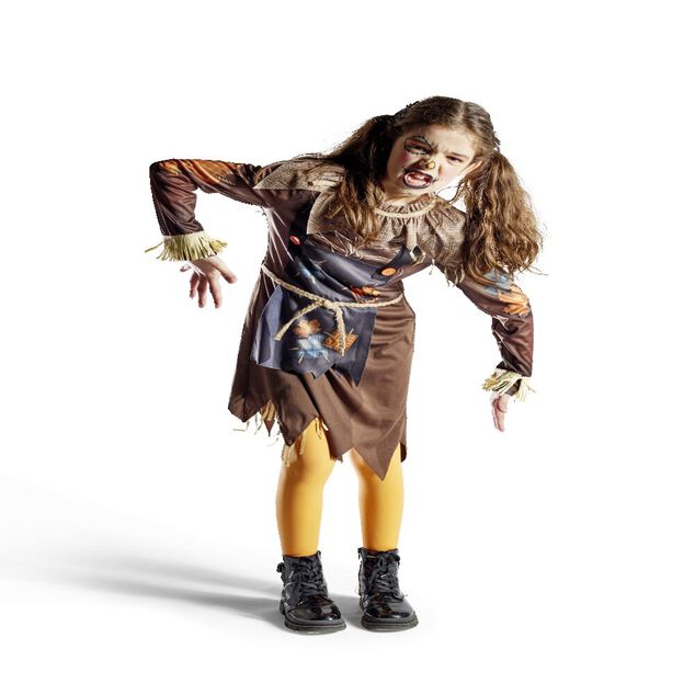 D&eacute;guisement enfant &eacute;pouvantail robe et ceinture 4/6 ans