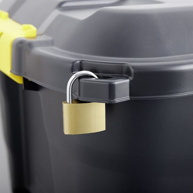 Box de rangement brico noir 110L