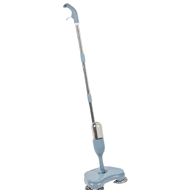 Balai magique ramasse miettes avec spray gris 2 en 1